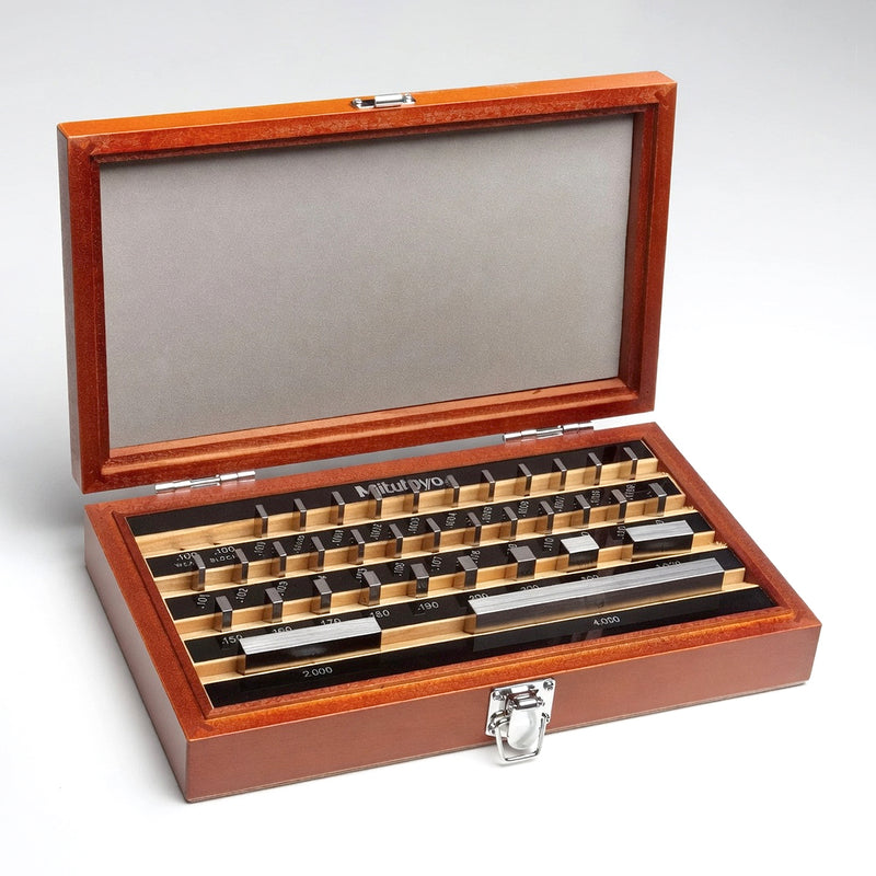 Bộ căn mẫu Mitutoyo hệ Inch 35 chi tiết (0.10005 inch - 4 inch) | Inch block sets