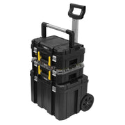 Hệ thùng đựng dụng cụ có bánh xe 3 module FATMAX PRO-STACK Stanley FMST1-80103 dung tích 56.25L kèm tay kéo telescopic