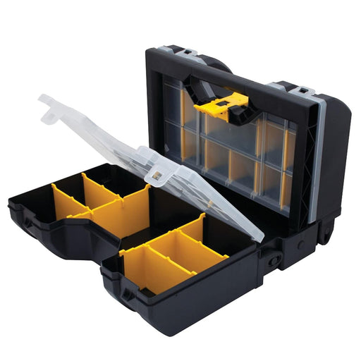 Hộp đựng linh kiện 3 trong 1 Stanley STST17700 thiết kế gập mở 2 phía với vách ngăn tùy chỉnh
