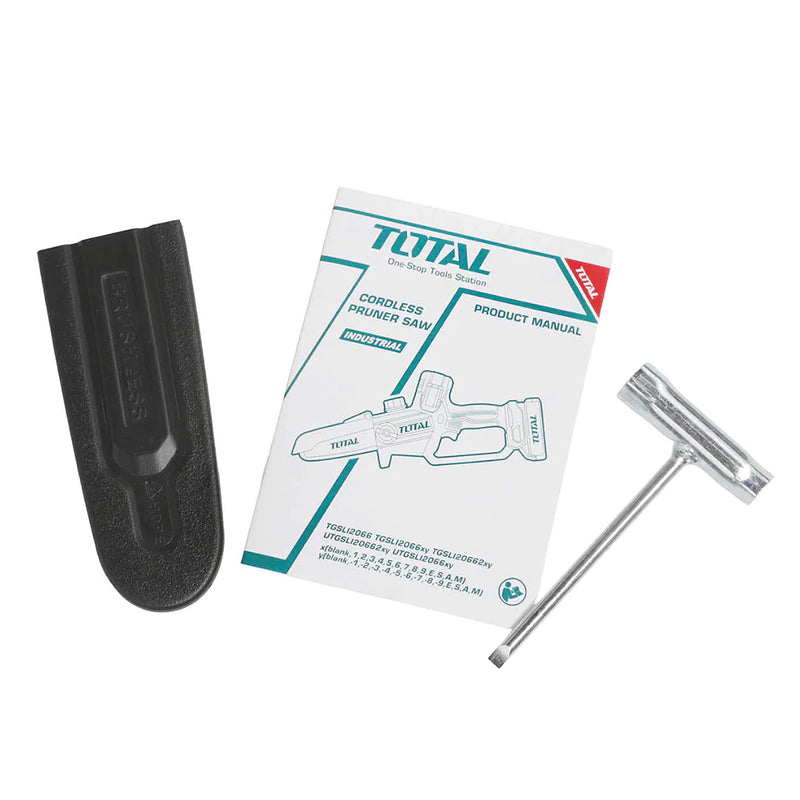 Máy cưa xích Total TGSLI2066 dùng Pin 20V, chiều dài lam 150mm