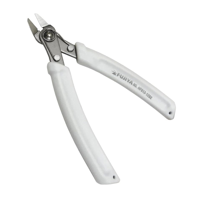 Kìm cắt nhựa mềm có lò xo trợ lực Fujiya HP813-120X, chất liệu thép không gỉ, kích thước 120mm. Tiêu chuẩn RoHS