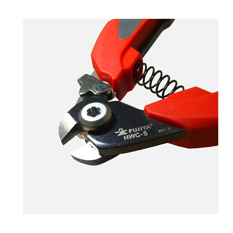 Kìm cắt cáp lưỡi kép có lò xo trợ lực Fujiya HWC-5, kích thước 180mm