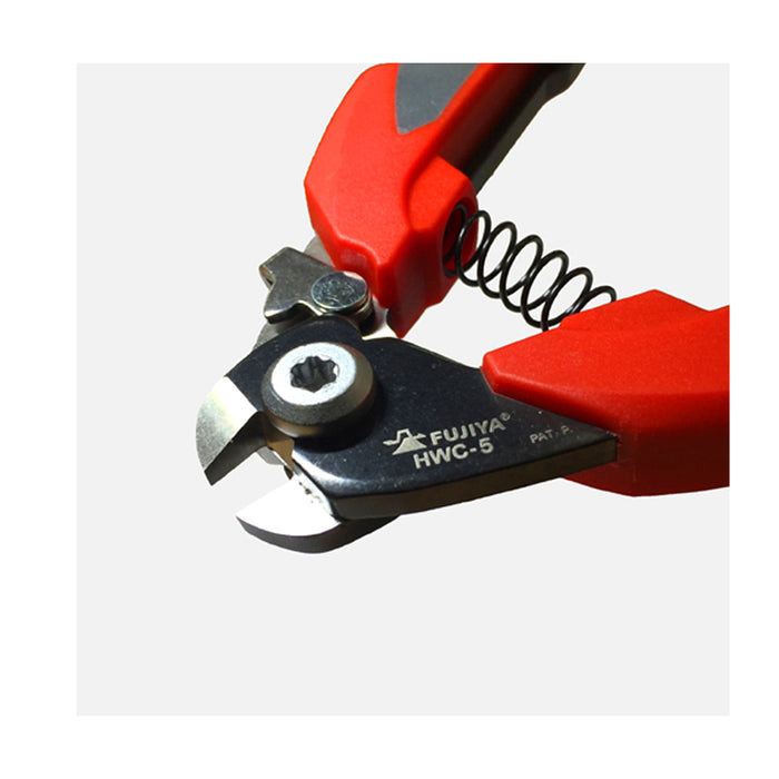 Kìm cắt cáp lưỡi kép có lò xo trợ lực Fujiya HWC-5, kích thước 180mm