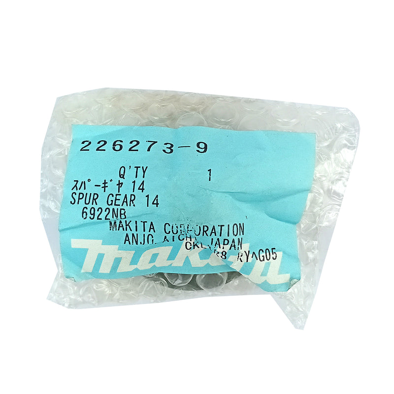 Phụ tùng Makita - Trục nhông 14 | Mã số: 226273-9 (Spur Gear 14)