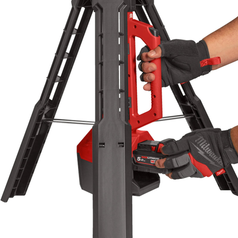 Đèn LED công trường Milwaukee M18 SAL2 dùng Pin 18V, độ sáng 2,800lm