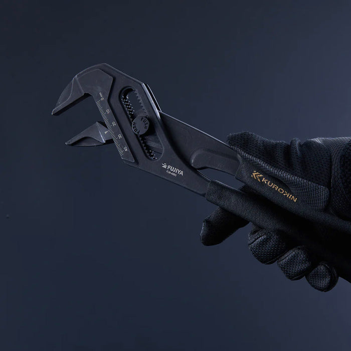 Mỏ lết điều chỉnh nhanh Fujiya FLM-45-BG Kurokin-Series, kích thước 263.5mm, độ mở ngàm từ 0 ~ 45mm. Tiêu chuẩn RoHS