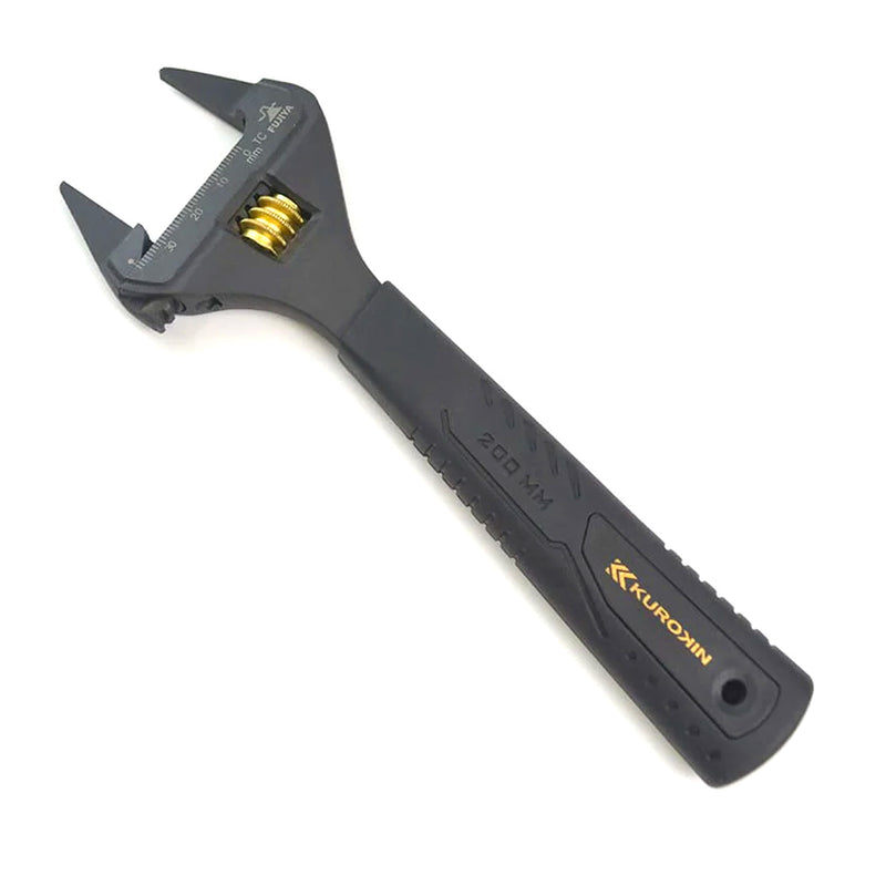 Mỏ lết điều chỉnh đầu mỏng Fujiya Kurokin-Series, kích thước từ 166mm ~ 214mm, độ mở ngàm từ 0 ~ 34mm. Tiêu chuẩn RoHS