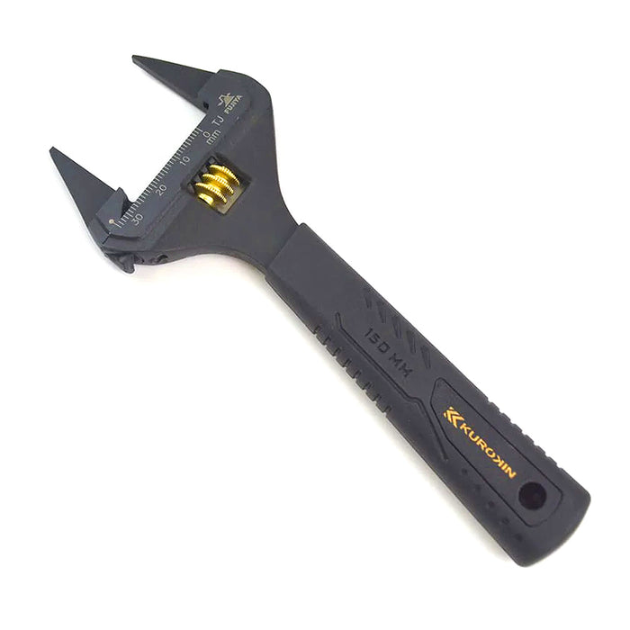 Mỏ lết điều chỉnh đầu mỏng Fujiya Kurokin-Series, kích thước từ 166mm ~ 214mm, độ mở ngàm từ 0 ~ 34mm. Tiêu chuẩn RoHS