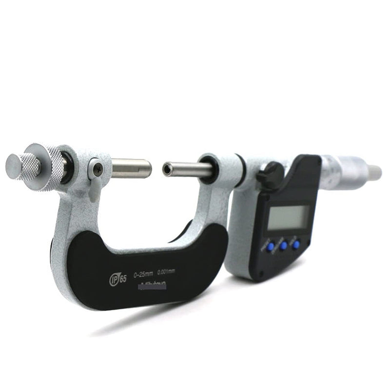 Panme điện tử Mitutoyo Series 324 - Gear Tooth Micrometers. Hàm kẹp đầu bi đo bánh răng. Có cổng SPC xuất dữ liệu