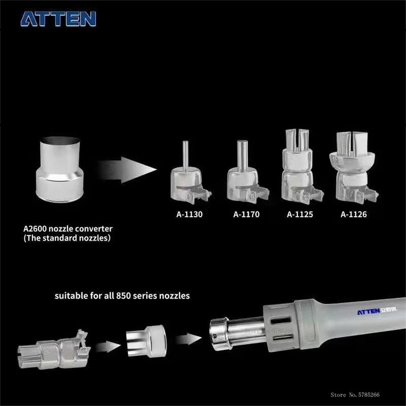 Phụ kiện đổi đầu ống khò nhiệt Atten  mã số A2600