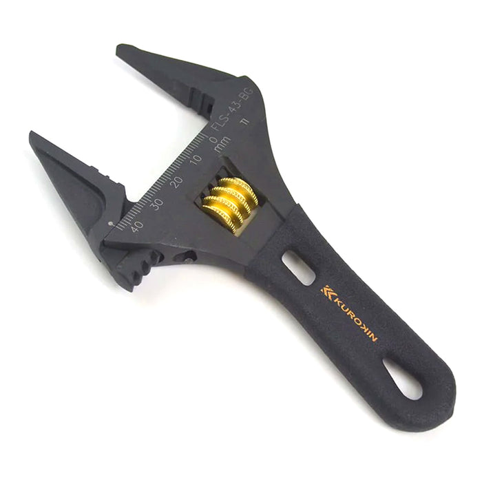 Mỏ lết điều chỉnh thân ngắn Fujiya Kurokin-Series, kích thước từ 118mm ~ 185mm, độ mở ngàm từ 0 ~ 53mm. Tiêu chuẩn RoHS