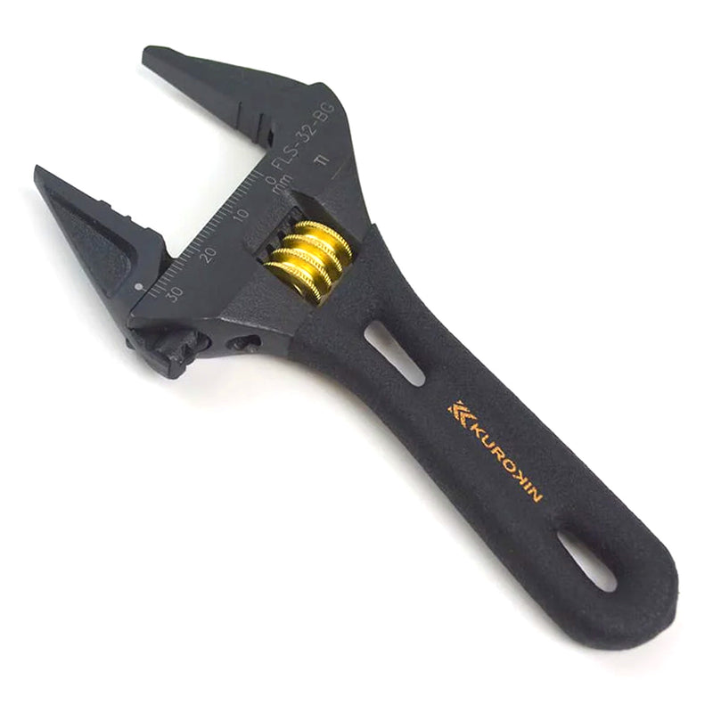 Mỏ lết điều chỉnh thân ngắn Fujiya Kurokin-Series, kích thước từ 118mm ~ 185mm, độ mở ngàm từ 0 ~ 53mm. Tiêu chuẩn RoHS