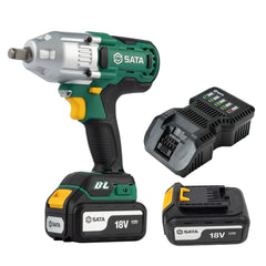 SATA 51074: Thân máy + 2 Pin 4.0Ah (SATA 51519) + 01 sạc (SATA 51505)
