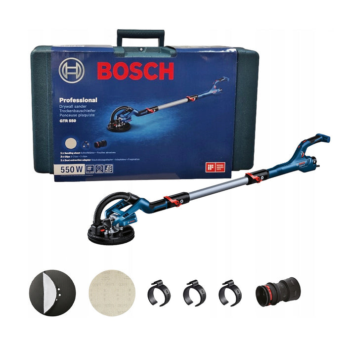 Máy chà nhám tường, chà bột Bosch GTR 550, công suất 550W, đường kính bàn chà 210mm, mã số 06017D40K0