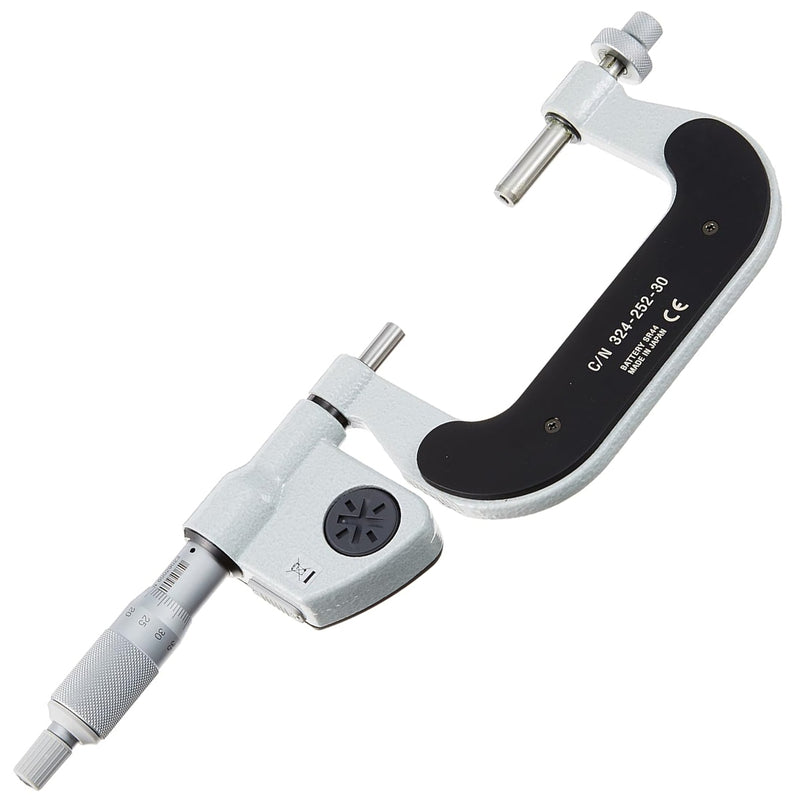 Panme điện tử Mitutoyo Series 324 - Gear Tooth Micrometers. Hàm kẹp đầu bi đo bánh răng. Có cổng SPC xuất dữ liệu