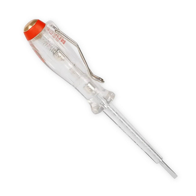 Bút thử điện vít dẹp SL3 x 65mm chuẩn VDE Bosch 1600A02ND8 đo nguồn điện 120V - 250V, vật liệu thép S2