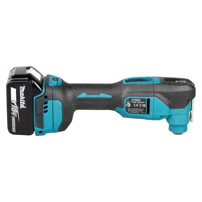 Máy cắt rung đa năng Makita DTM53 dùng Pin 18V, tiêu chuẩn lưỡi STARLOCK, OIS