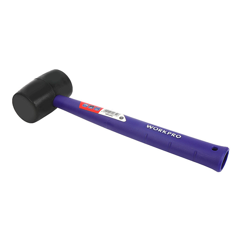 Búa cao su đầu đen cán nhựa mềm nặng 450 gram (16OZ), chống nảy và không phát ra tia lửa điện Workpro WP241041