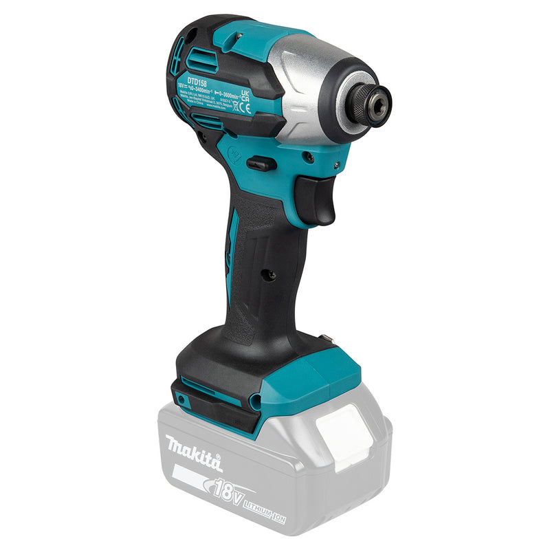 Máy vặn vít Makita DTD158 dùng Pin 18V LXT, đuôi lục giác 6.35mm (1/4 inch)