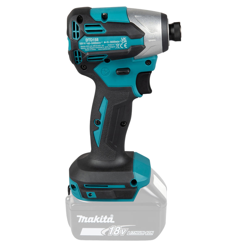 Máy vặn vít Makita DTD158 dùng Pin 18V LXT, đuôi lục giác 6.35mm (1/4 inch)