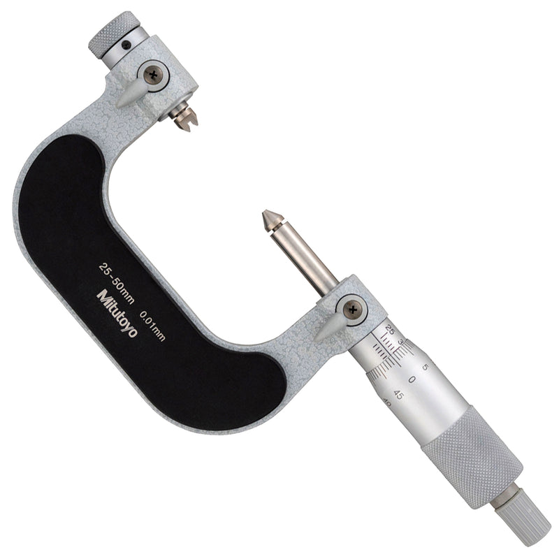 Panme Mitutoyo Series 126 - Screw Thread Micrometers, đo bước ren, có thể thay đầu đo