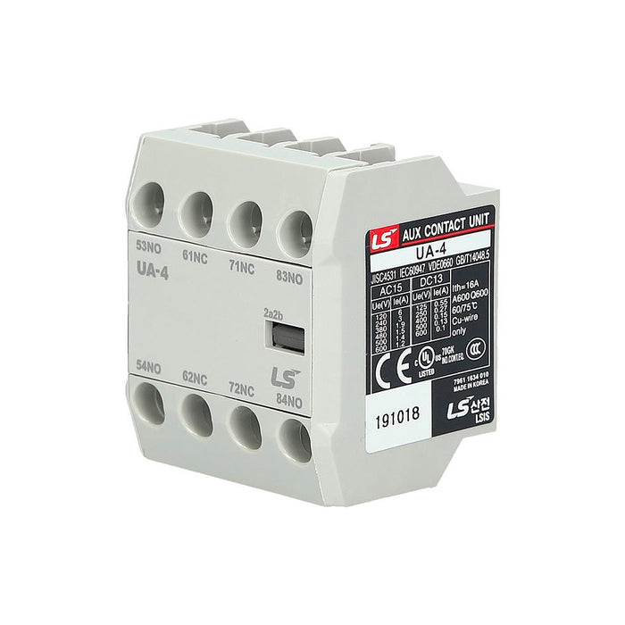 Tiếp điểm phụ UA/AU lắp cho khởi động từ LS MC-6a ~ MC-800a. Tiêu chuẩn CE