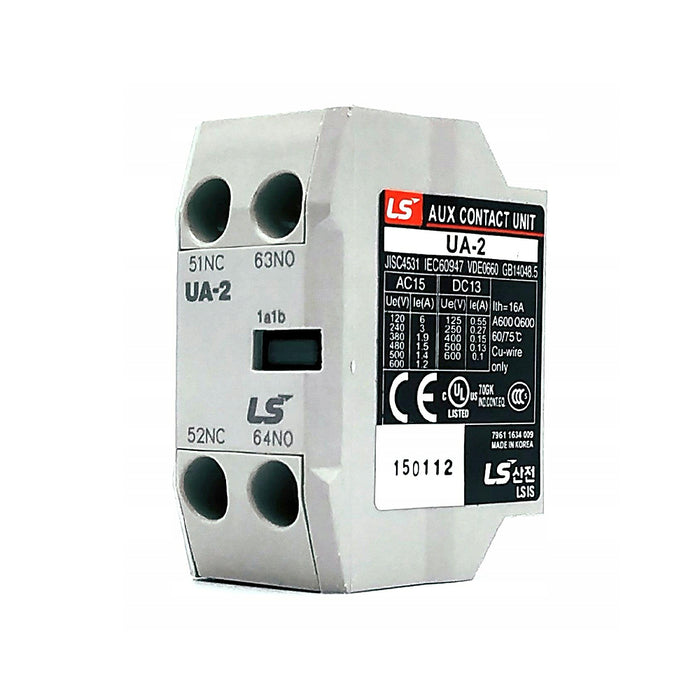 Tiếp điểm phụ UA/AU lắp cho khởi động từ LS MC-6a ~ MC-800a. Tiêu chuẩn CE