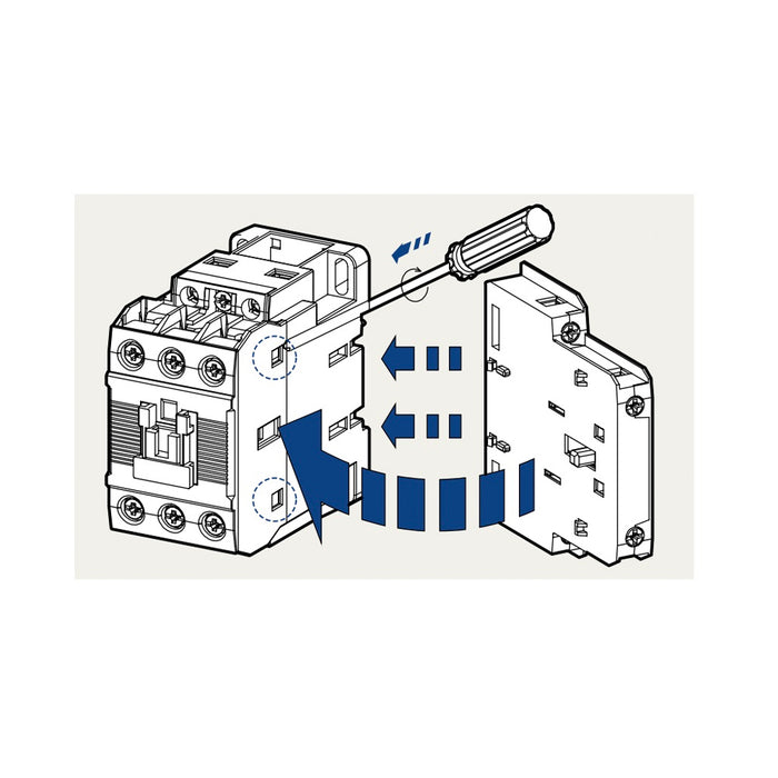 Tiếp điểm phụ khởi động từ LS AU-100 (bên hông) (1NO+1NC dùng cho MC-185a~800a)