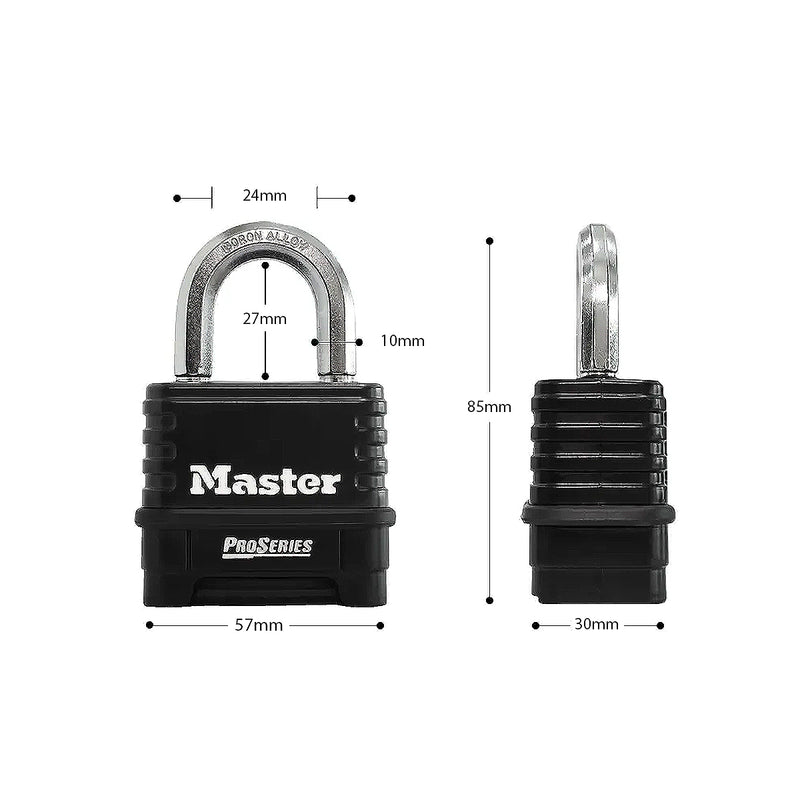 Ổ khóa số Master Lock 1178D, thân khóa đúc bằng kẽm cao cấp, 4 cọc số