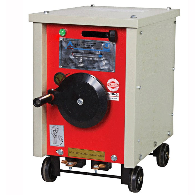 Máy hàn cơ, máy biến thế hàn Hồng Ký HK-H250N tải 250A/220V cuộn dây nhôm