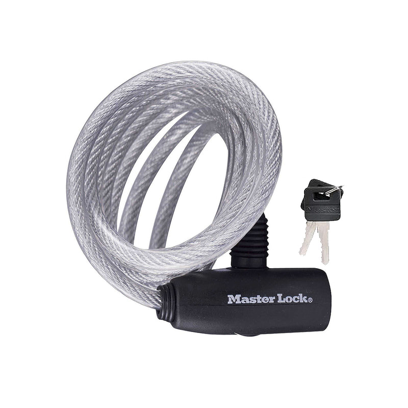 Ổ khóa dây Master Lock 8127EURDPRO, dây khóa bằng cáp thép cuộn được bọc nhựa vinyl dài 1.8m