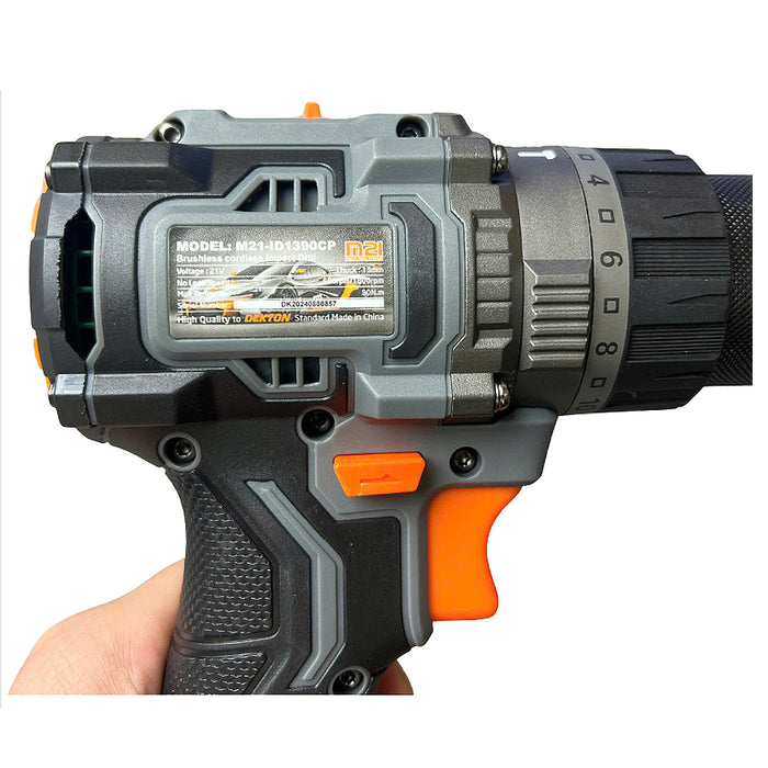 Máy khoan động lực dùng pin 21V Dekton M21-ID1390CP, lực siết 90Nm, đầu kẹp 13mm