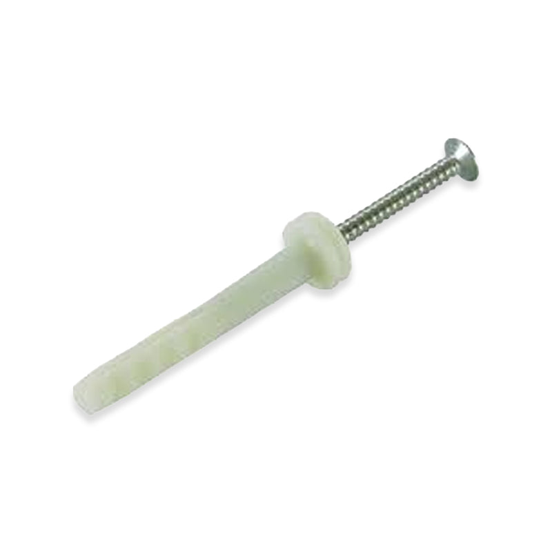 Tắc kê nhựa kèm vít đóng NPS-Type hệ mét Unika, chất liệu vít làm từ Thép không gỉ, chuyên dùng cho bê tông, gạch block và đá