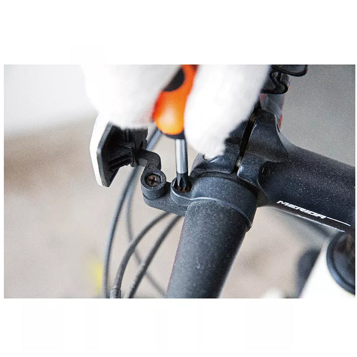 Tua vít bake ngắn Kendo 20145 kích thước PH2 x 38mm, vật liệu thép Cr-V, tay cầm bọc cao su