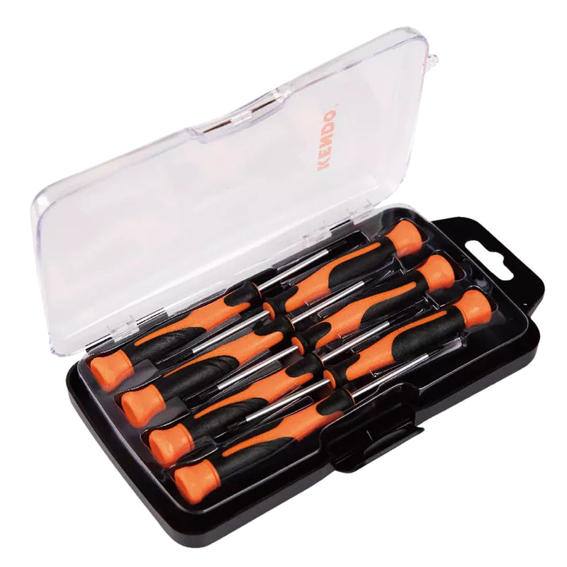 Bộ tua vít chính xác 7 chi tiết Kendo 20538, vật liệu thép Cr-V