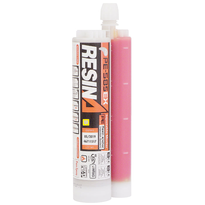 Hóa chất cấy thép và bu lông 2 thành phần Unika PE-585EX, dung tích 585ml