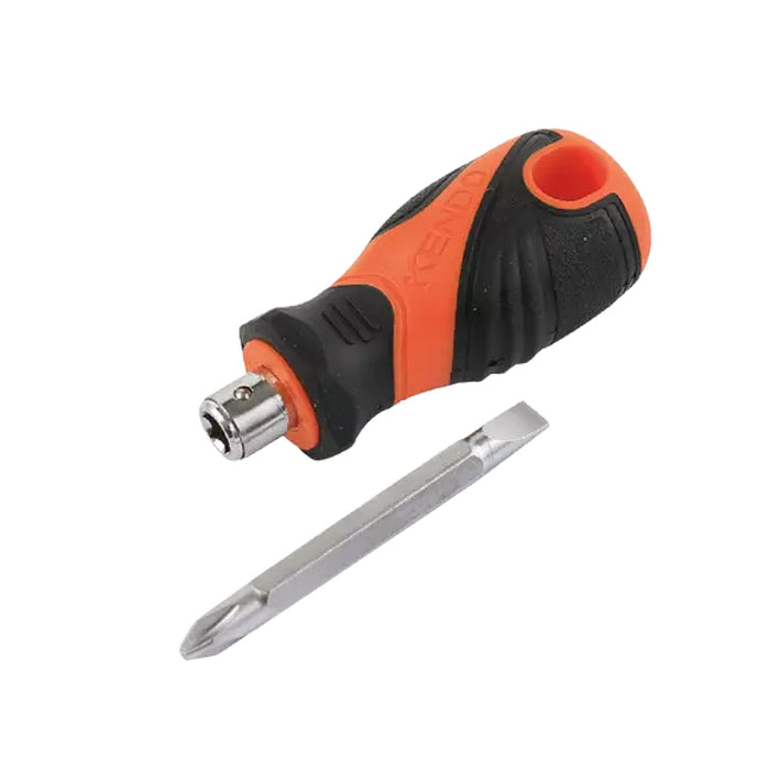 Bộ tua vít đổi đầu 2 trong 1 Kendo 20217 (1 đầu dẹp - 1 đầu bake) vật liệu thép Cr-V