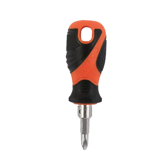 Bộ tua vít đổi đầu 2 trong 1 Kendo 20217 (1 đầu dẹp - 1 đầu bake) vật liệu thép Cr-V