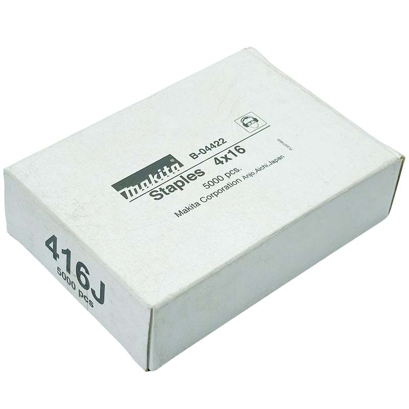 Hộp 5000 đinh ghim U Makita cở đinh 0.6mm (20Ga), chiều rộng 4mm, chiều dài từ 10mm-25mm, dùng cho các máy bắn đinh AT422AZ, DST421