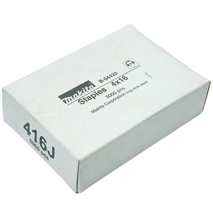 Hộp 5000 đinh ghim U Makita cở đinh 0.6mm (20Ga), chiều rộng 4mm, chiều dài từ 10mm-25mm, dùng cho các máy bắn đinh AT422AZ, DST421