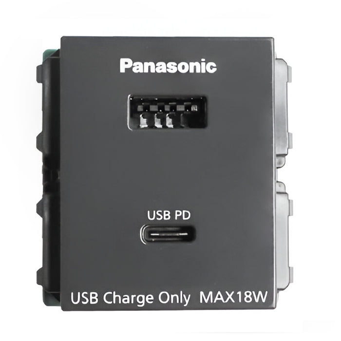 Ổ cắm 2 cổng USB type A-C Panasonic WEF14821H-VN sản xuất tại Đài Loan