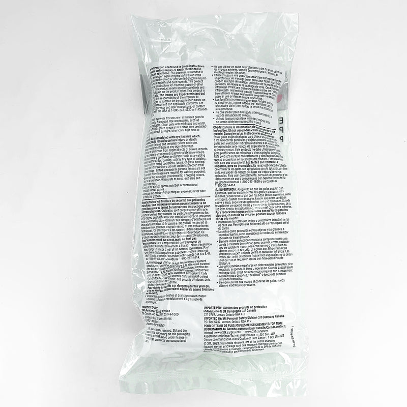 Kính bảo hộ 3M Tour-Guard V TGV01-100 chất liệu nhựa Polycarbonate, chống tia UV, chống đọng sương