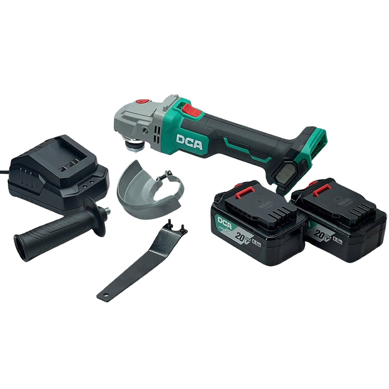 Máy Mài Góc 100mm Dùng Pin 20V (Động cơ không Chổi Than) DCA ADSM03-100