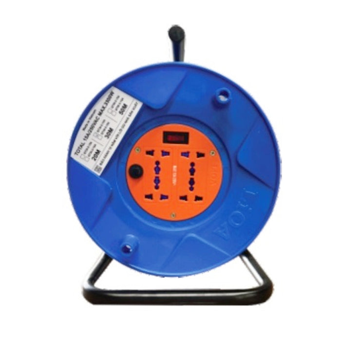 Ổ cắm nối dài rulo tay quay LIOA QTD-Series, có Aptomat (CB) chống quá tải