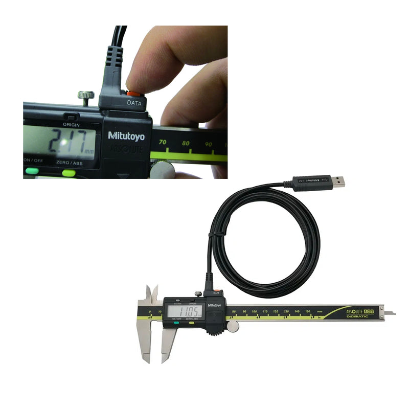 Phụ kiện cáp USB-ITN Mitutoyo 06AFM380A truyền dữ liệu trực tiếp, dài 2m, đầu Type A, IP67