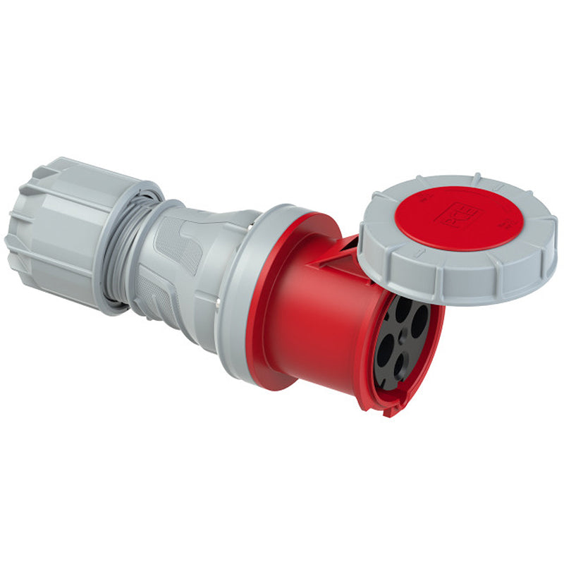 Ổ cắm công nghiệp PCE chịu tải cao từ 63A - 125A, 4 chân (3P+PE), điện áp 400V, đầu cái, kín nước chuẩn IP67