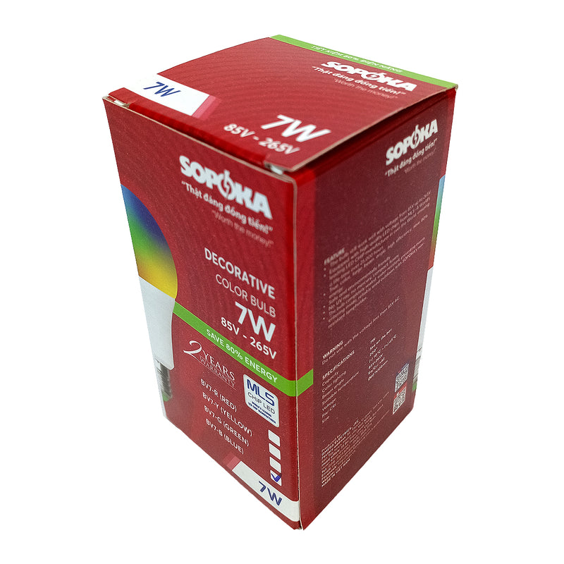 Bóng đèn led tròn SOPOKA trang trí công suất 7W 220V/AC