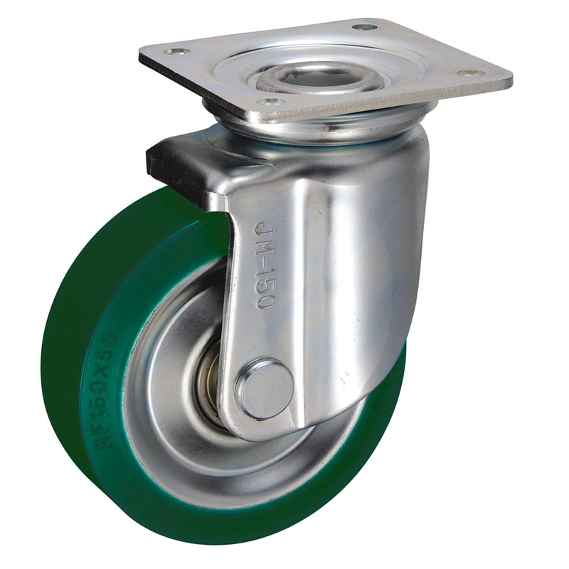 Bánh xe đẩy tải nặng, thân cao Ukai JM-Type có xoay, không khóa bánh, đường kính từ 100mm - 200mm