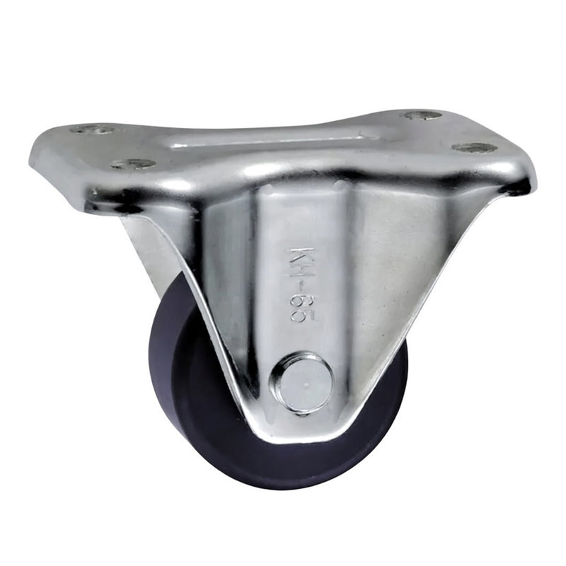 Bánh xe đẩy tải nặng, thân lùn Ukai KH-Type cố định, không khóa bánh, đường kính từ 50mm - 75mm