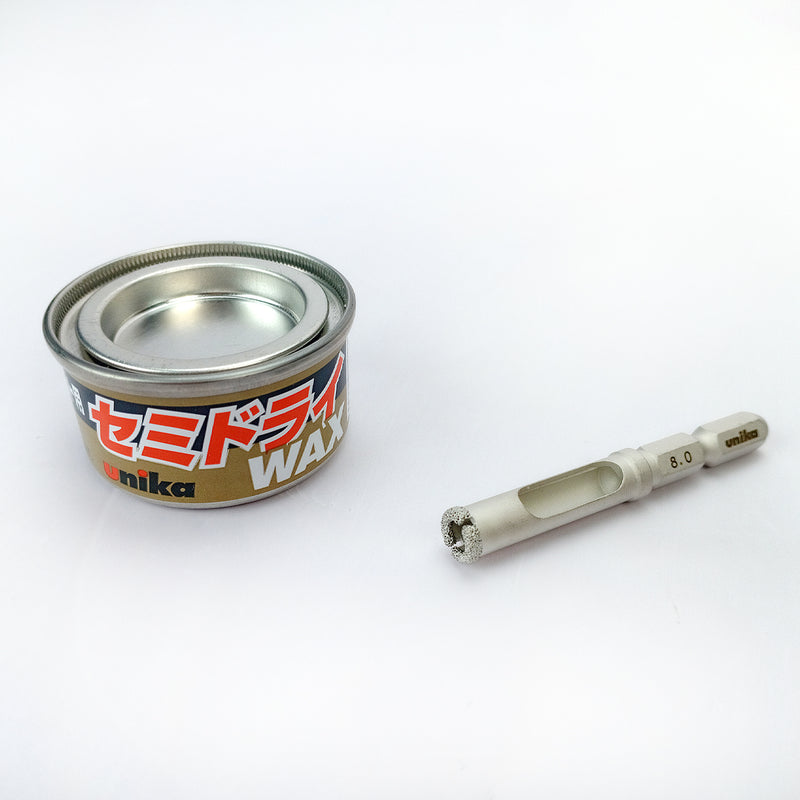 Mũi khoan kim cương, khoan gạch men và đá granite Unika DJW, đuôi lục giác 6.35mm, số từ 5mm - 35mm (mã DJW)